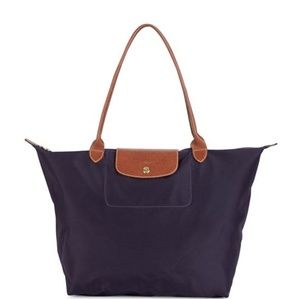 Used Large Bilberry Longchamp Tote